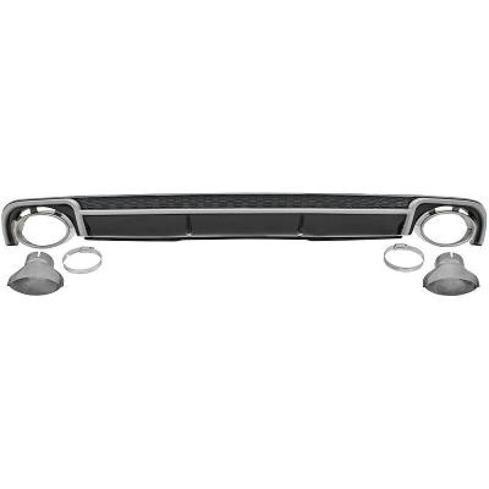 Enjoliveur, pare-chocs arrière Audi A4 Lim/Avant (B9) 15-4.19