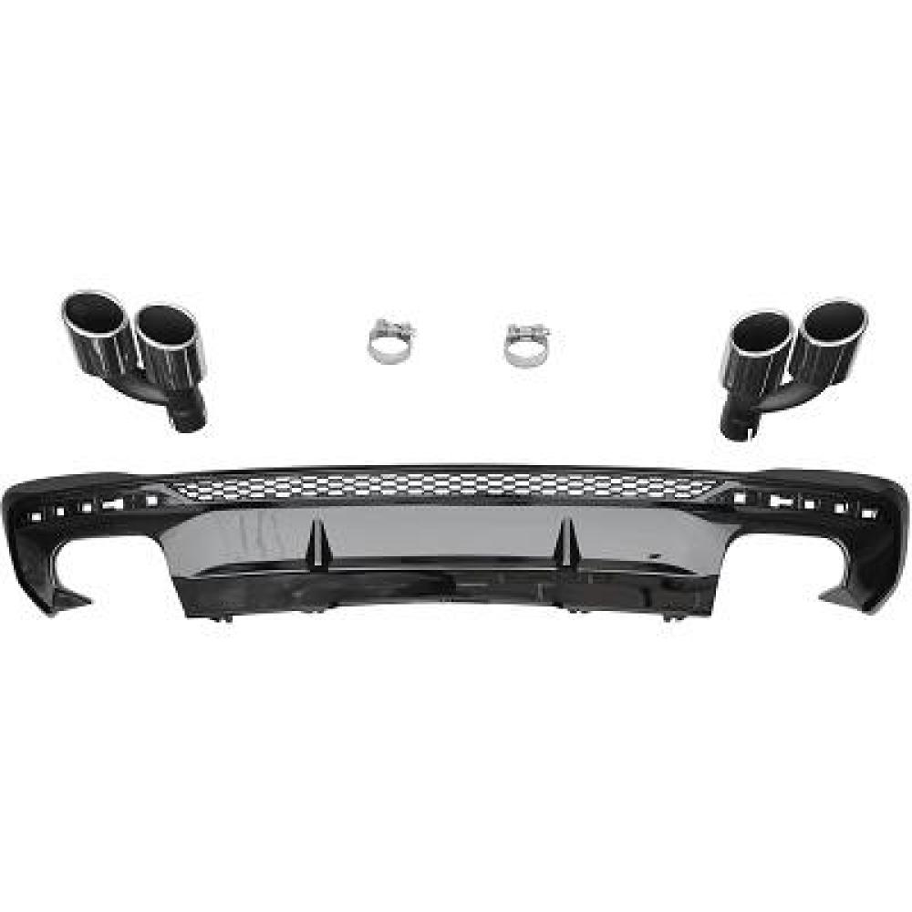 Enjoliveur, pare-chocs arrière Audi A4 Lim/Avant (B9) 19->>