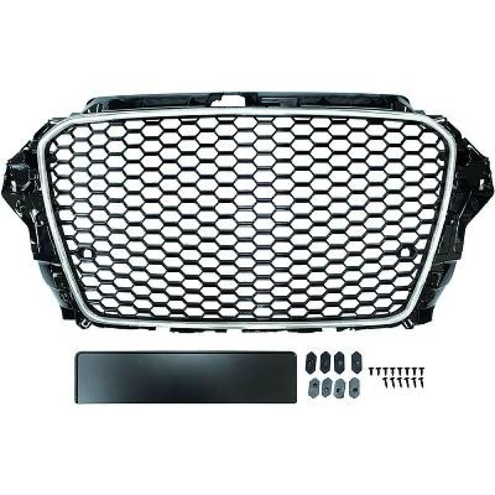 Grille de radiateur avant Audi A3 Lim./Sportb./Cabrio 12-16