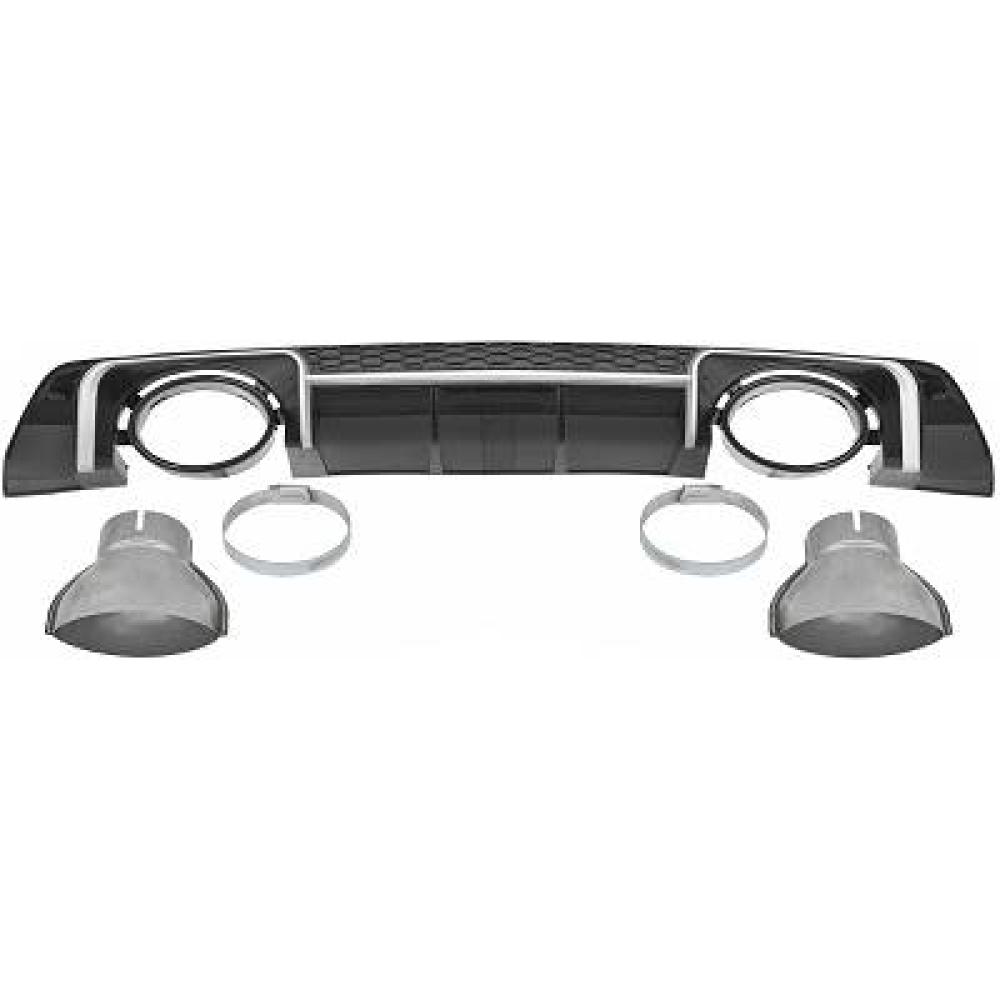 Enjoliveur, pare-chocs arrière Audi TT Coupe/Cabrio 14->>