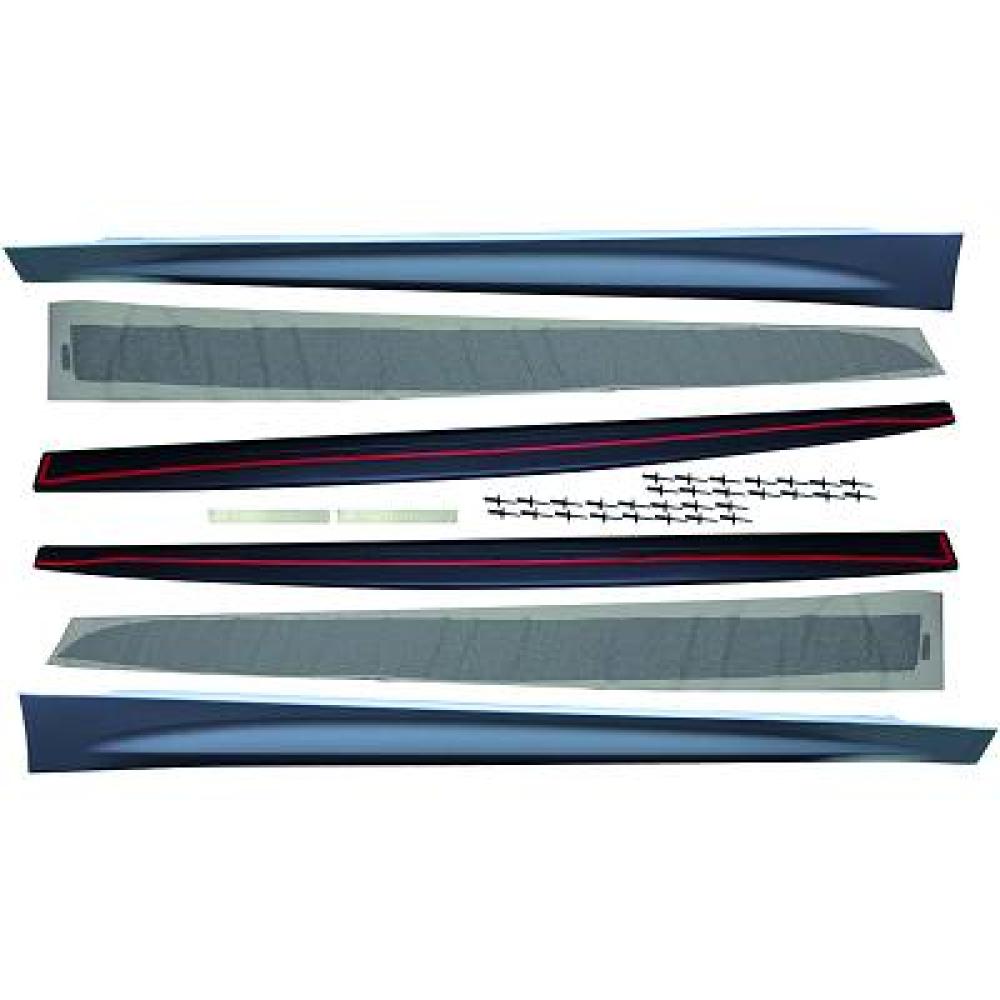 Revêtement de bas de marche Montage latéral BMW 4-Reihe Lim/Tour.(F32/33/36) 13-21