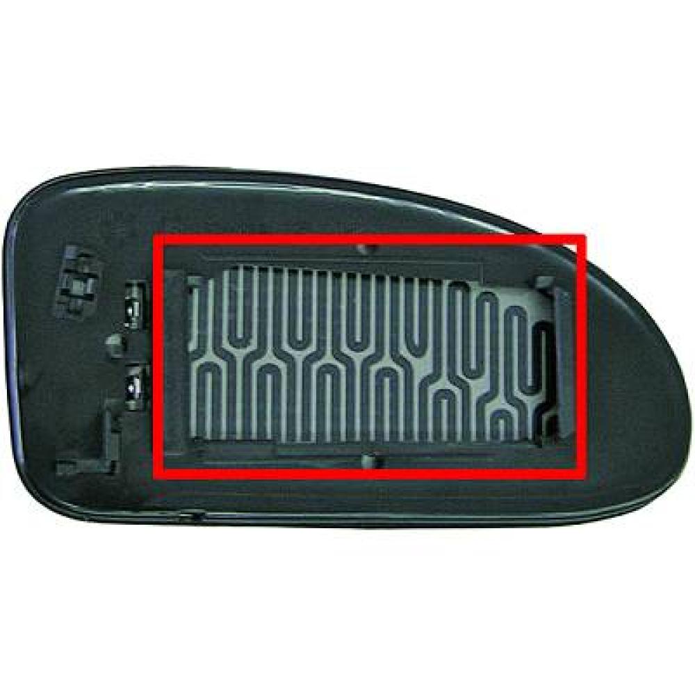 Verre de rétroviseur, rétroviseur extérieur droite Ford Focus 01-04