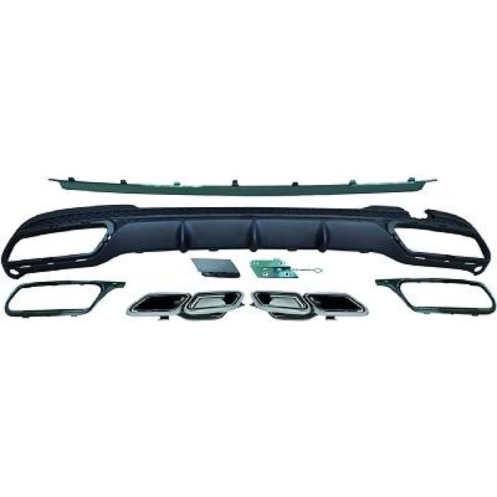 Enjoliveur, pare-chocs arrière Mercedes E-Kl.E220-500 W212 13-16