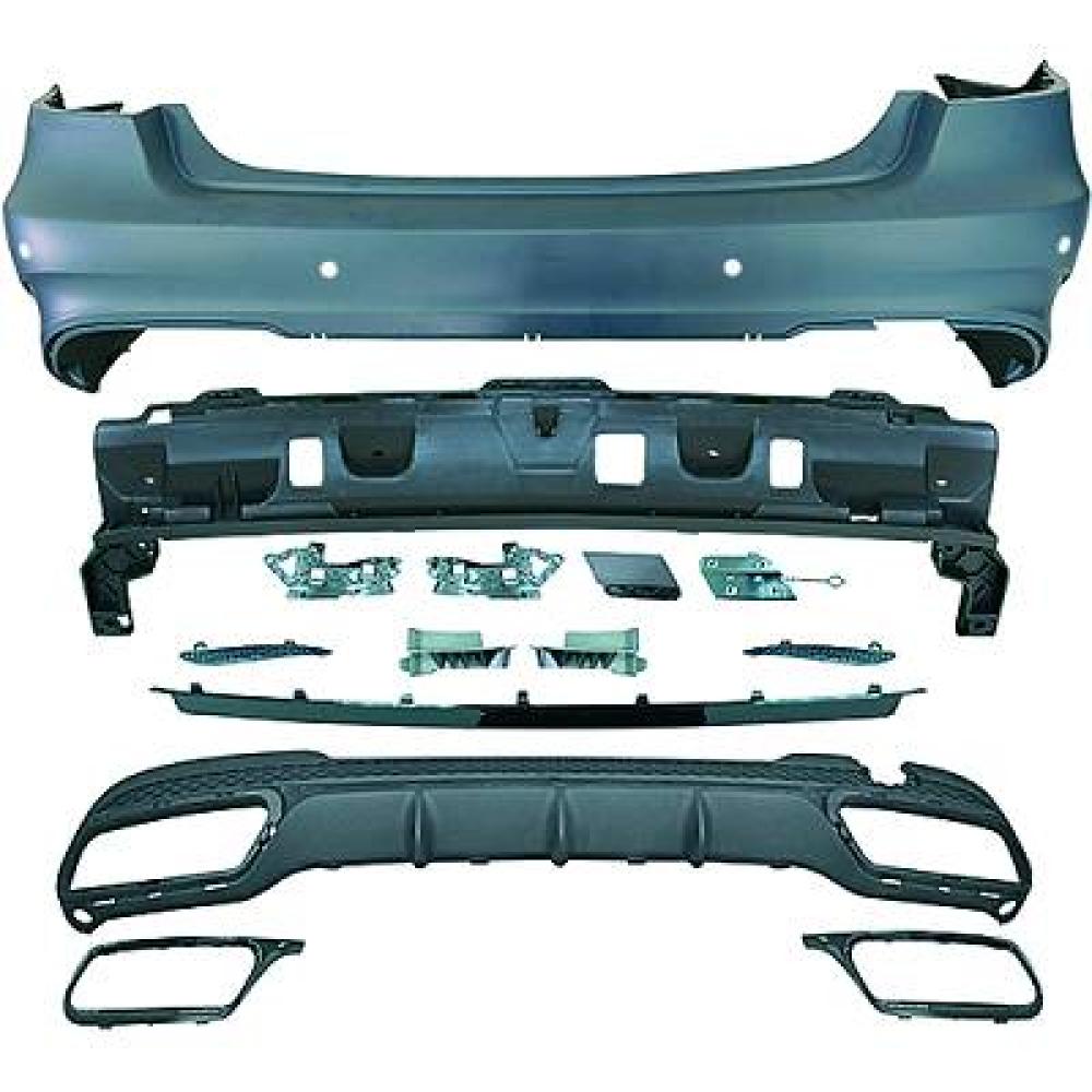 Pare-chocs arrière Mercedes E-Kl.E220-500 W212 13-16