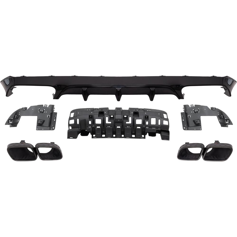 Enjoliveur, pare-chocs arrière Mercedes E-Kl.E220-500 C238 16-20