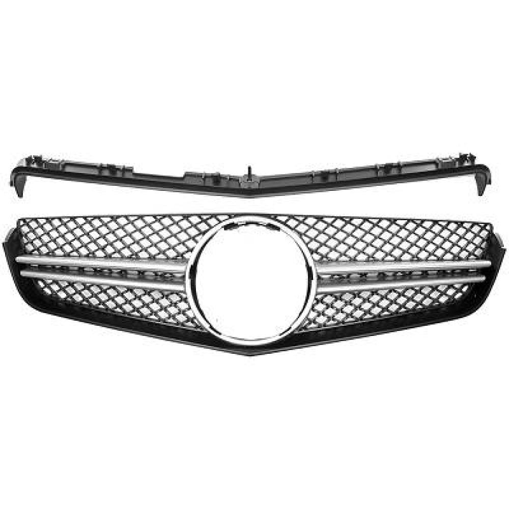 Elément insertable, grille de radiateur Mercedes E-Kl.Coupe/Cabrio C207 09-16