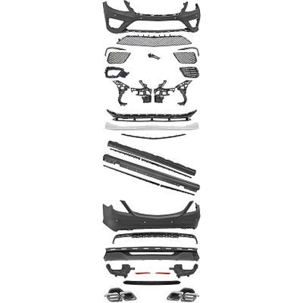 Pare-chocs arrière Mercedes S-Kl. W222 13-17