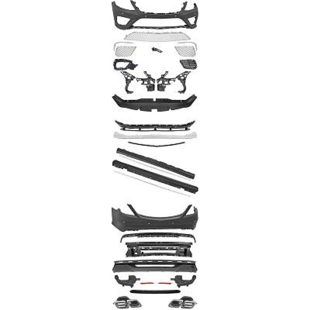 Pare-chocs arrière Mercedes S-Kl. W222 13-17