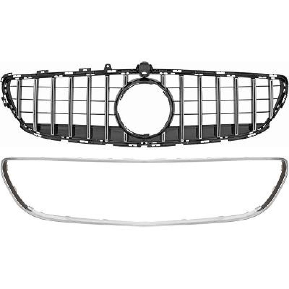 Elément insertable, grille de radiateur Mercedes CLS W218 15-17