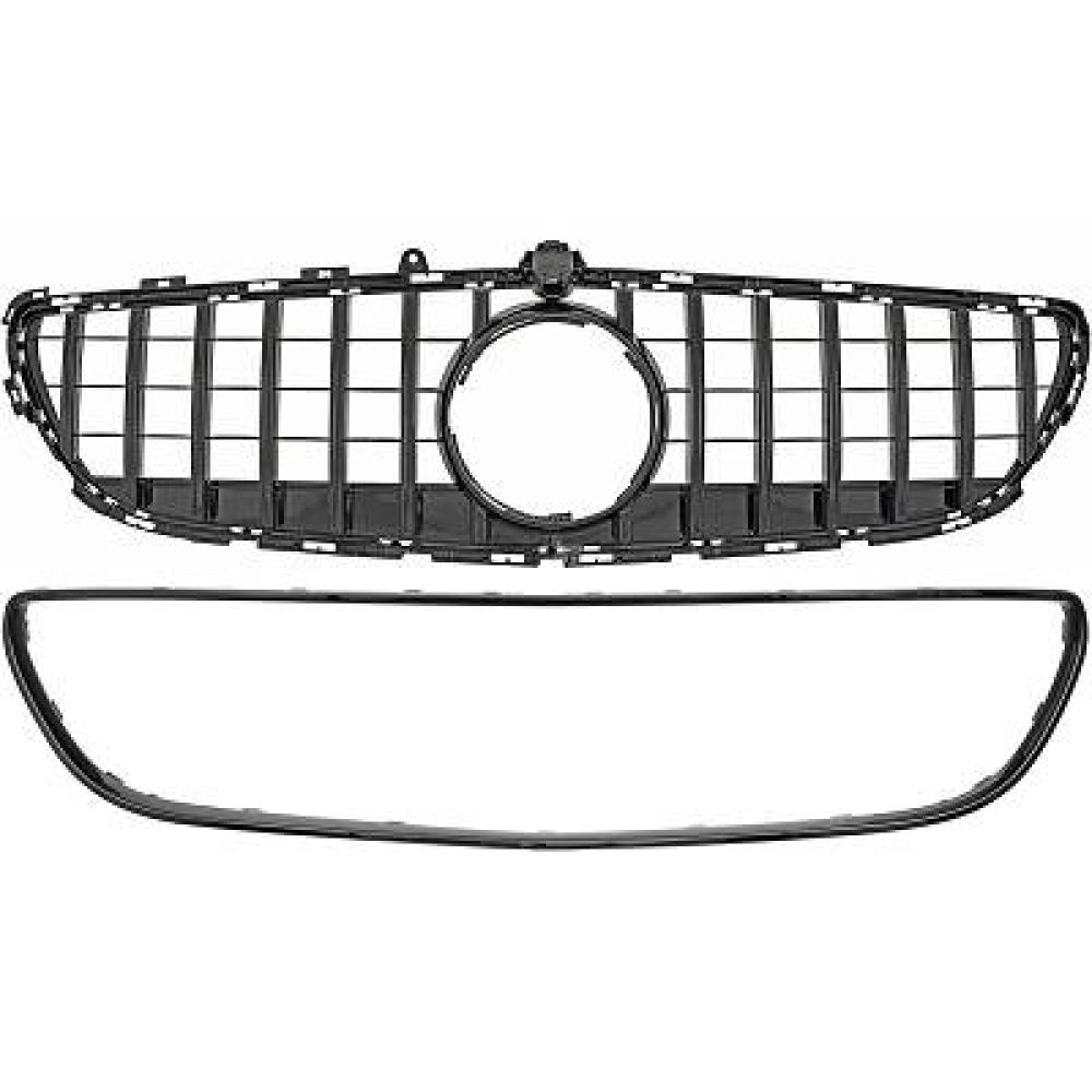 Elément insertable, grille de radiateur Mercedes CLS W218 15-17