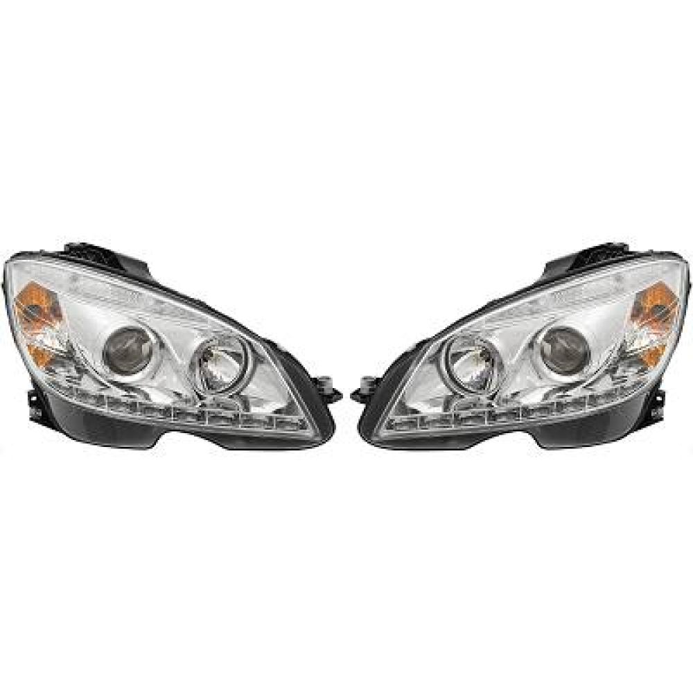 Kit de projecteurs principaux Mercedes C-Kl. W204 07-11