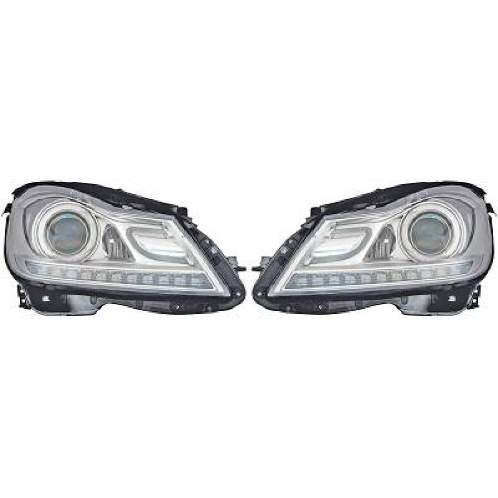 Kit de projecteurs principaux Mercedes C-Kl. W204 11-15