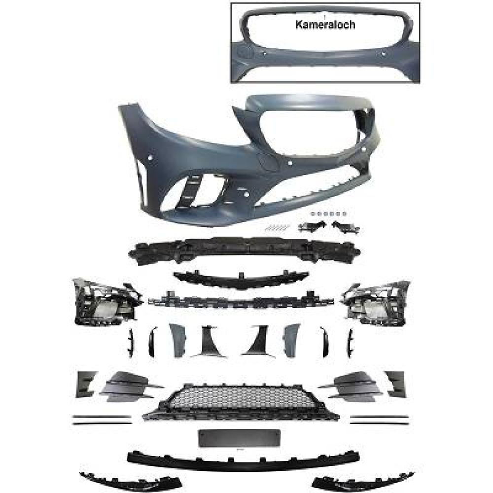 Pare-chocs avant Mercedes C-Kl. W205 Lim/Cpe/Tour. 8.18-21
