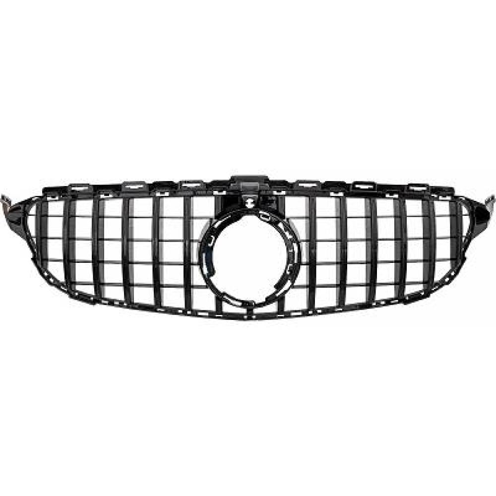Elément insertable, grille de radiateur Mercedes C-Kl. W205 Lim/Cpe/Tour. 8.18-21