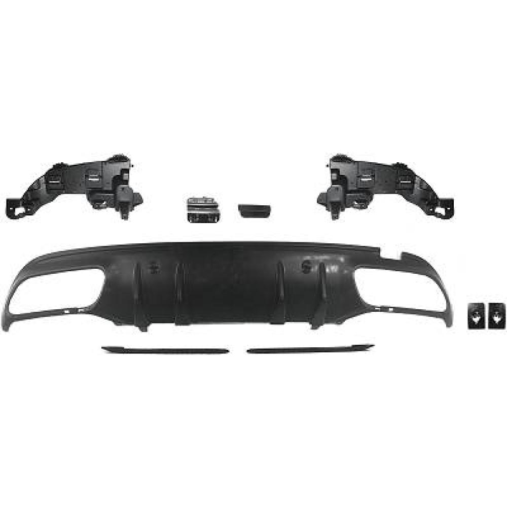 Enjoliveur, pare-chocs arrière Mercedes C-Kl. W205 Lim/Cpe/Tour. 8.18-21