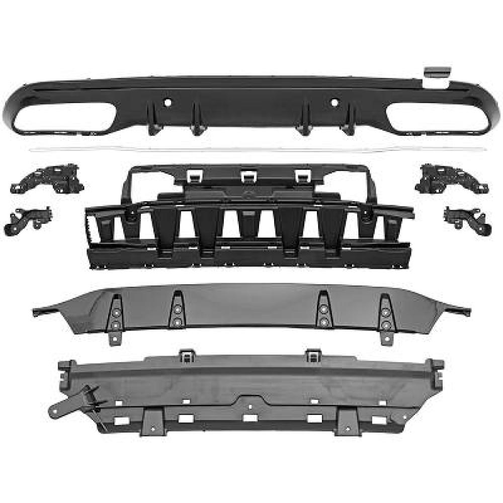 Pare-chocs arrière Mercedes C-Kl. W205 Lim/Cpe/Tour. 8.18-21