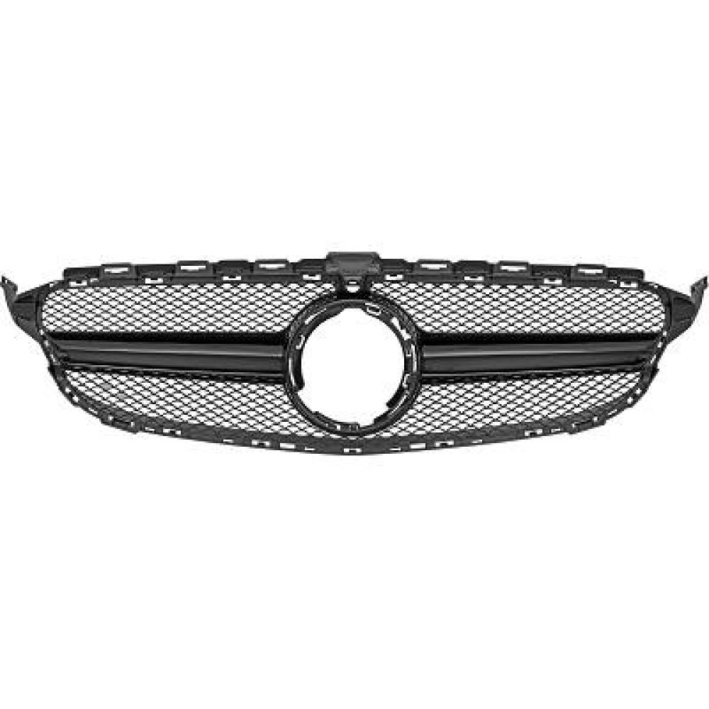 Grille de radiateur Mercedes C-Kl. W205 Lim/Cpe/Tour. 8.18-21