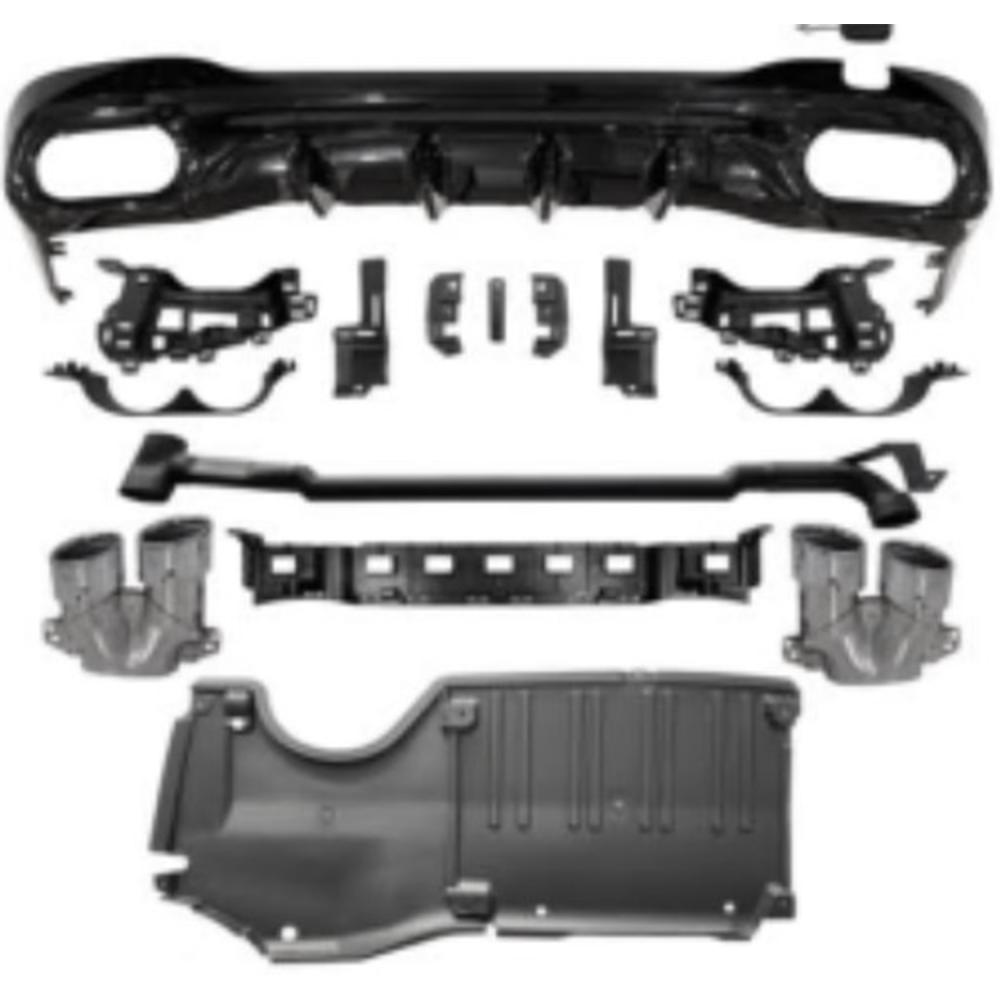 Enjoliveur, pare-chocs arrière Mercedes C-Kl. W206 Lim/Cpe/Tour. 21->>