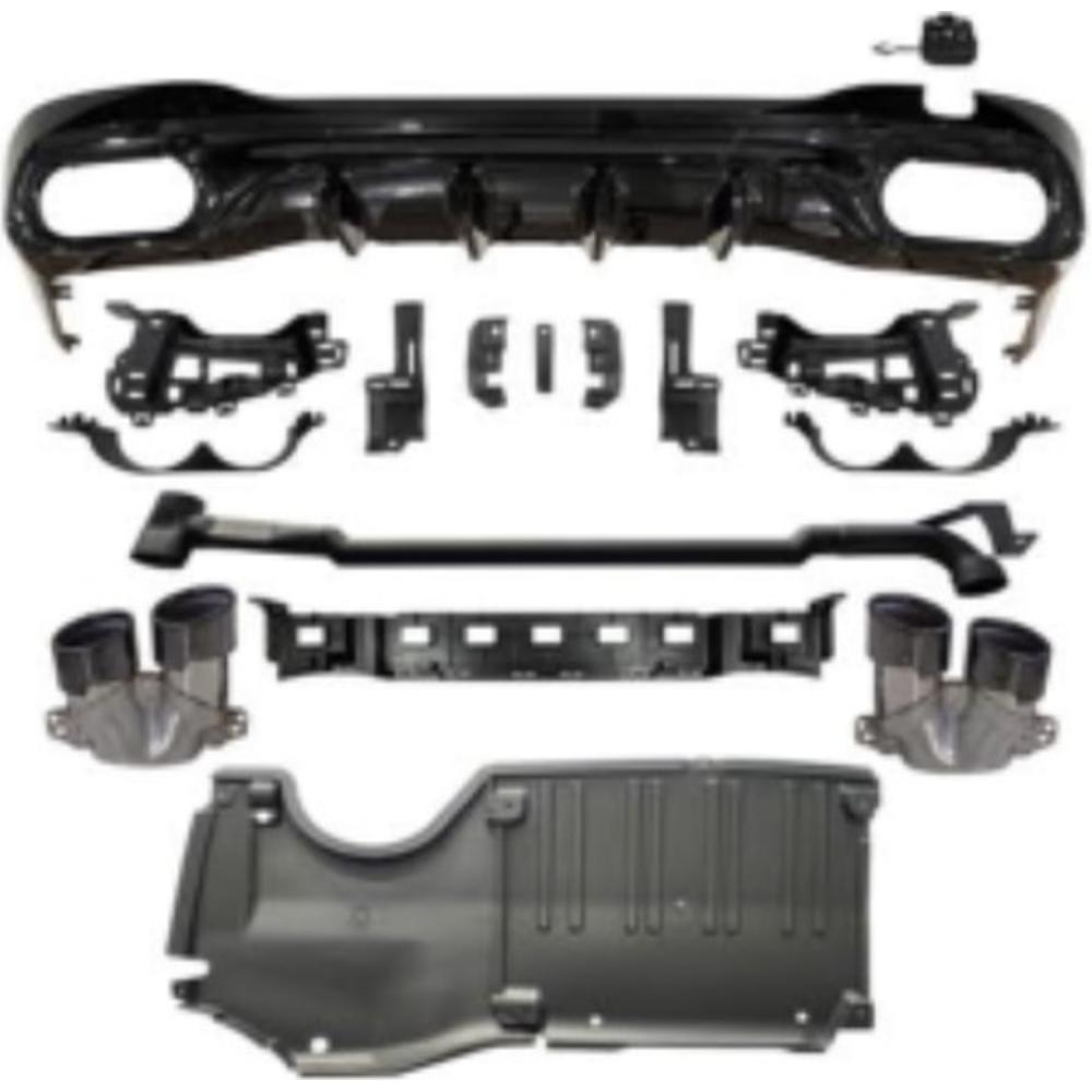 Enjoliveur, pare-chocs arrière Mercedes C-Kl. W206 Lim/Cpe/Tour. 21->>