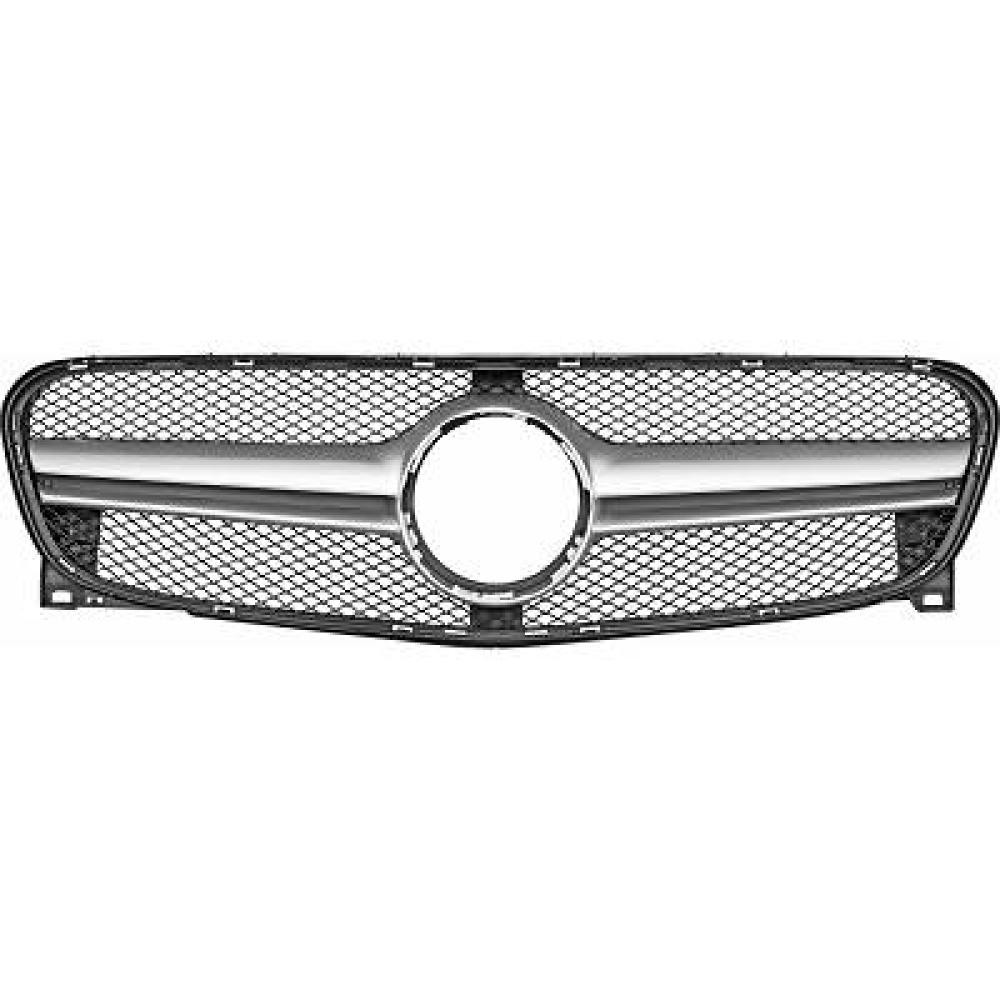 Elément insertable, grille de radiateur Mercedes GLA-Kl. X156 14-16