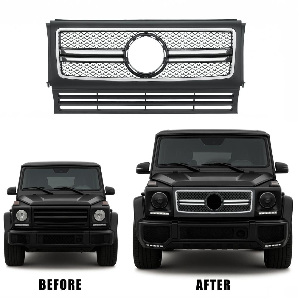 Elément insertable, grille de radiateur Mercedes G-Kl. W463 89->>