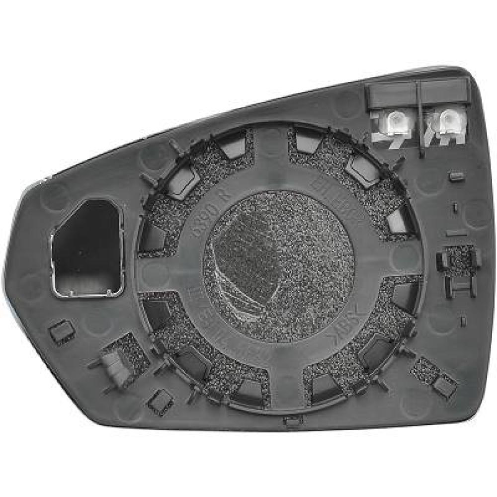 Verre de rétroviseur, rétroviseur extérieur droite Volkswagen Polo 3/5 trg. 17-21