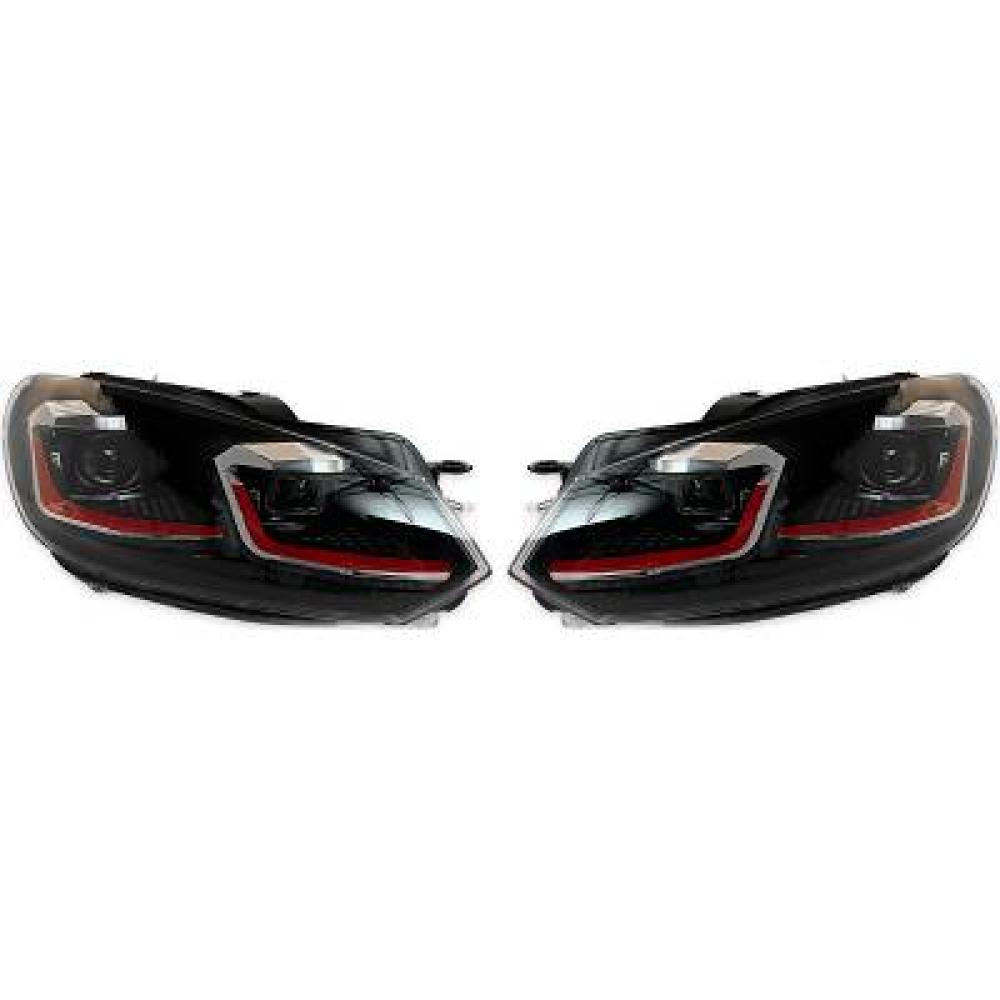 Kit de projecteurs principaux Volkswagen Golf VI Limousine 08-12