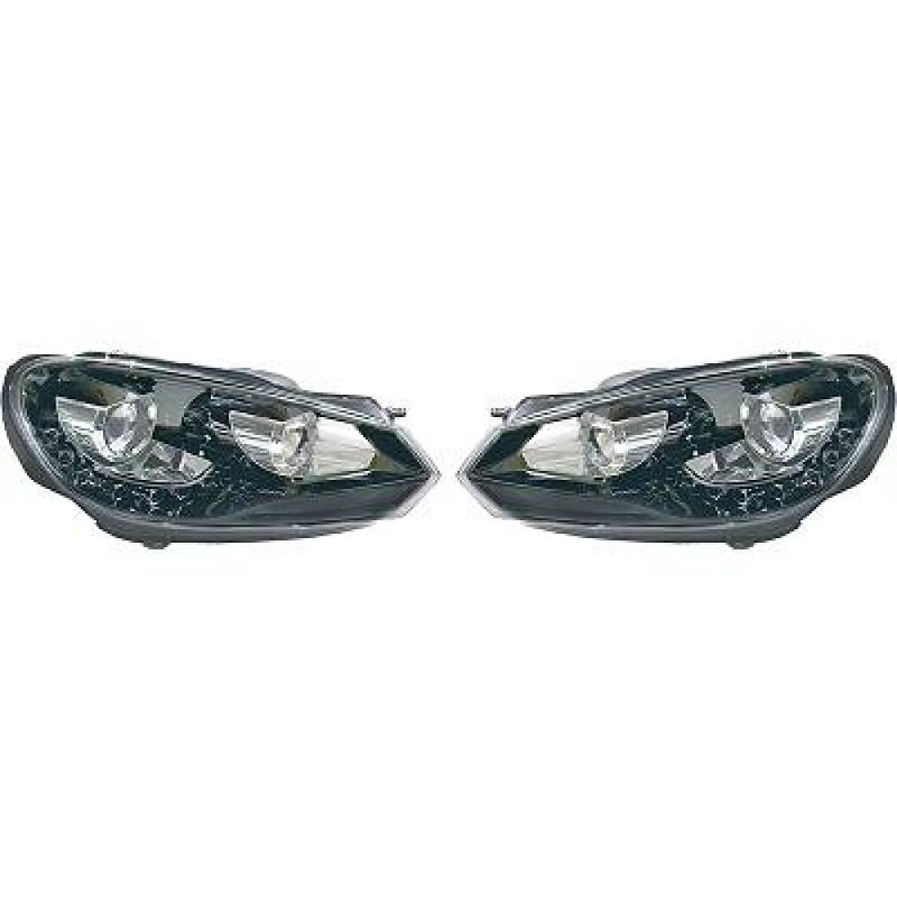 Kit de projecteurs principaux Volkswagen Golf VI Limousine 08-12