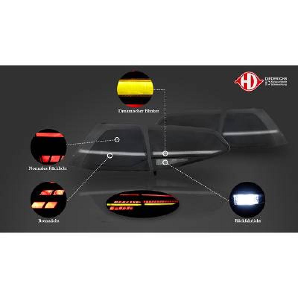 Kit de feux arrières Volkswagen Golf VII Limousine 12-17