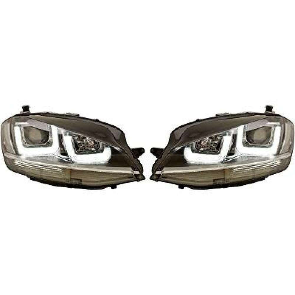 Kit de projecteurs principaux Volkswagen Golf VII Limousine 12-17
