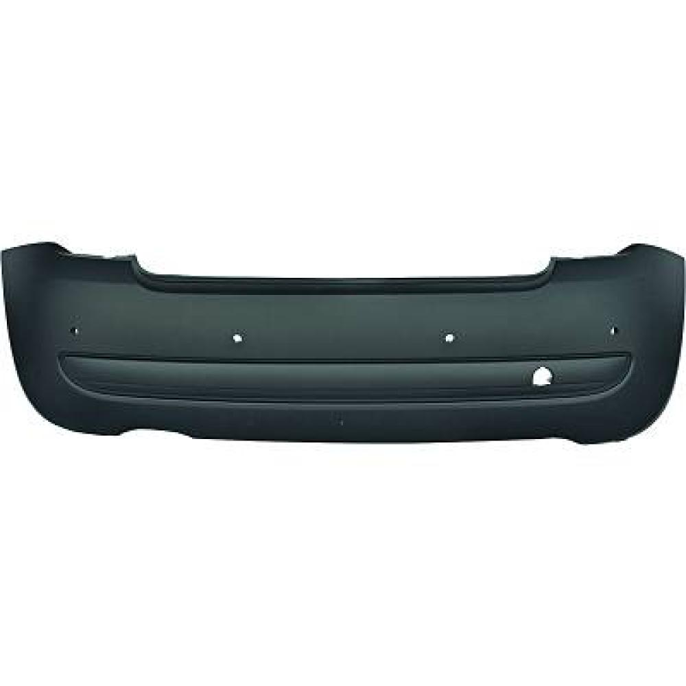 Pare-chocs arrière Fiat 500 Lim./Cabrio 07-15 + parktronic 4 trous
