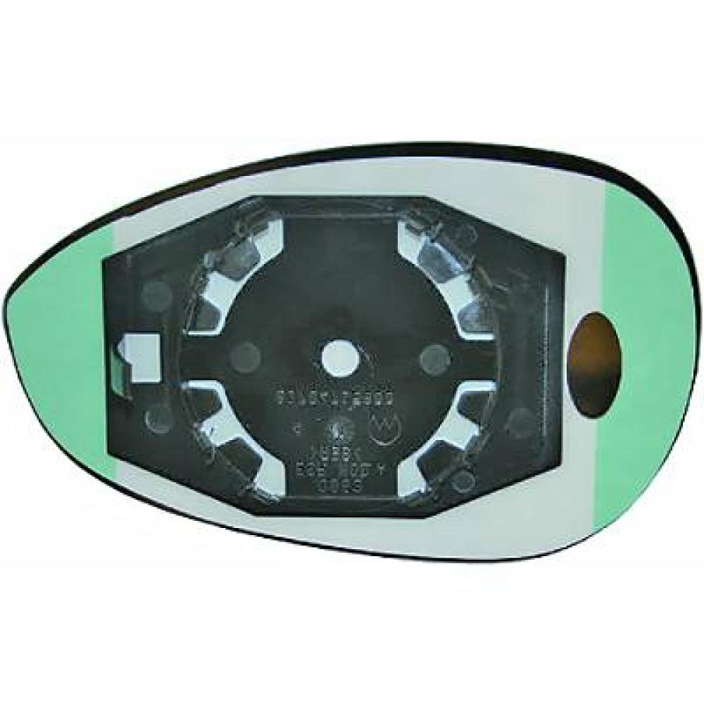 Verre de rétroviseur, rétroviseur extérieur gauche Fiat 500 Abarth 08-15