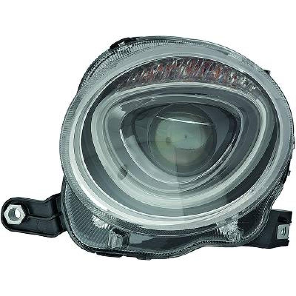 Projecteur principal droite Fiat 500 15->>
