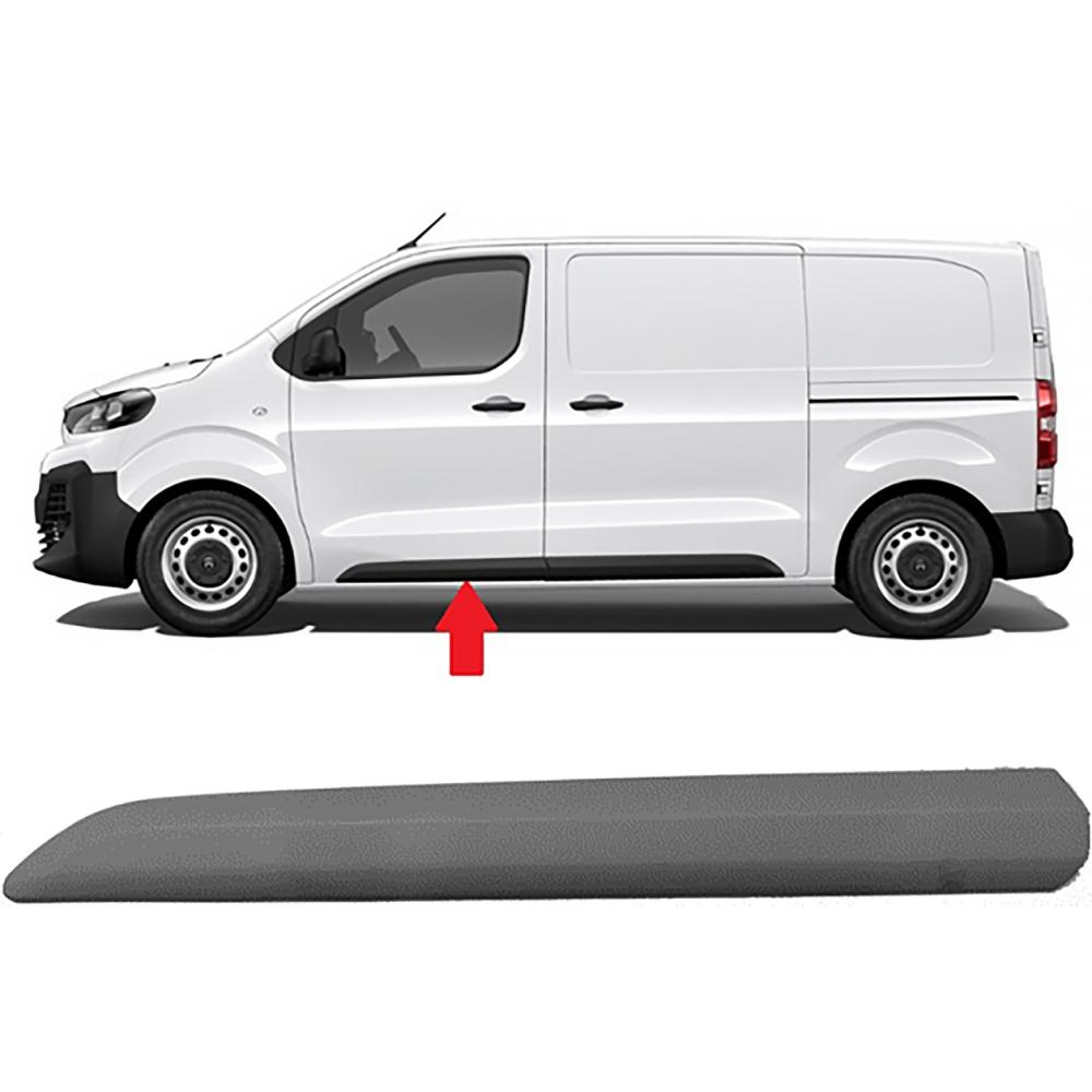 Baguette et bande protectrice, porte avant gauche Citroen Jumpy / Spacetourer 16->>