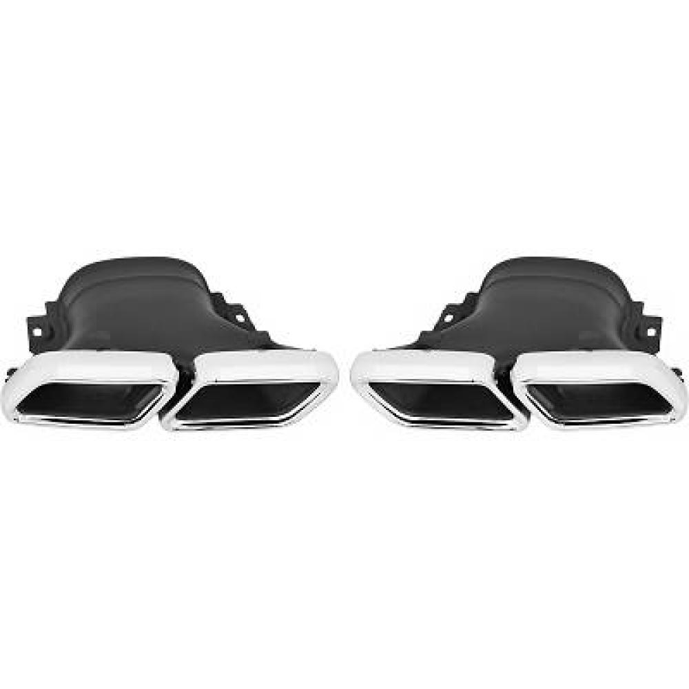 Déflecteur de tuyau de sortie gauche Mercedes E-Kl.E220-500 W213 16-6.2020