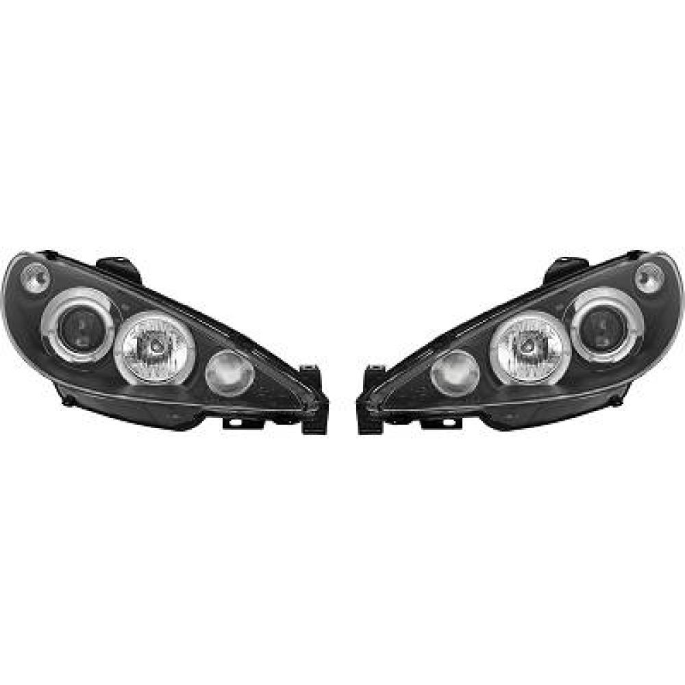 Kit de projecteurs principaux Peugeot 206/206CC 98-08