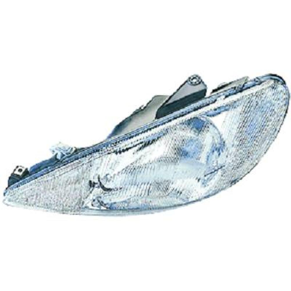 Projecteur principal gauche Peugeot 206/206CC 98-08