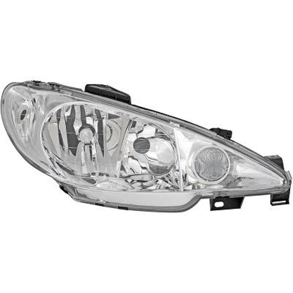 Projecteur principal droite Peugeot 206/206CC 98-08