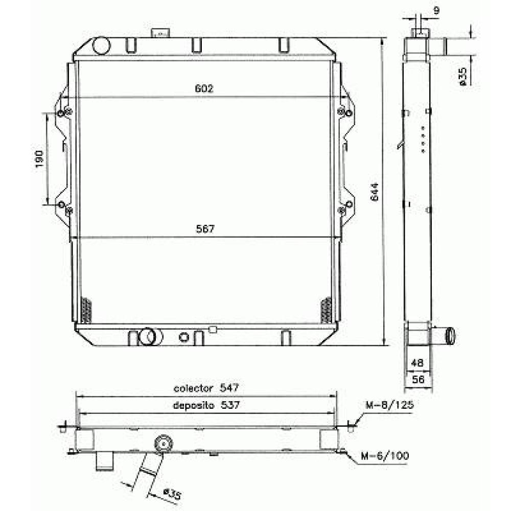 Radiateur, refroidissement du moteur Toyota Hilux LN 165-170 01-05