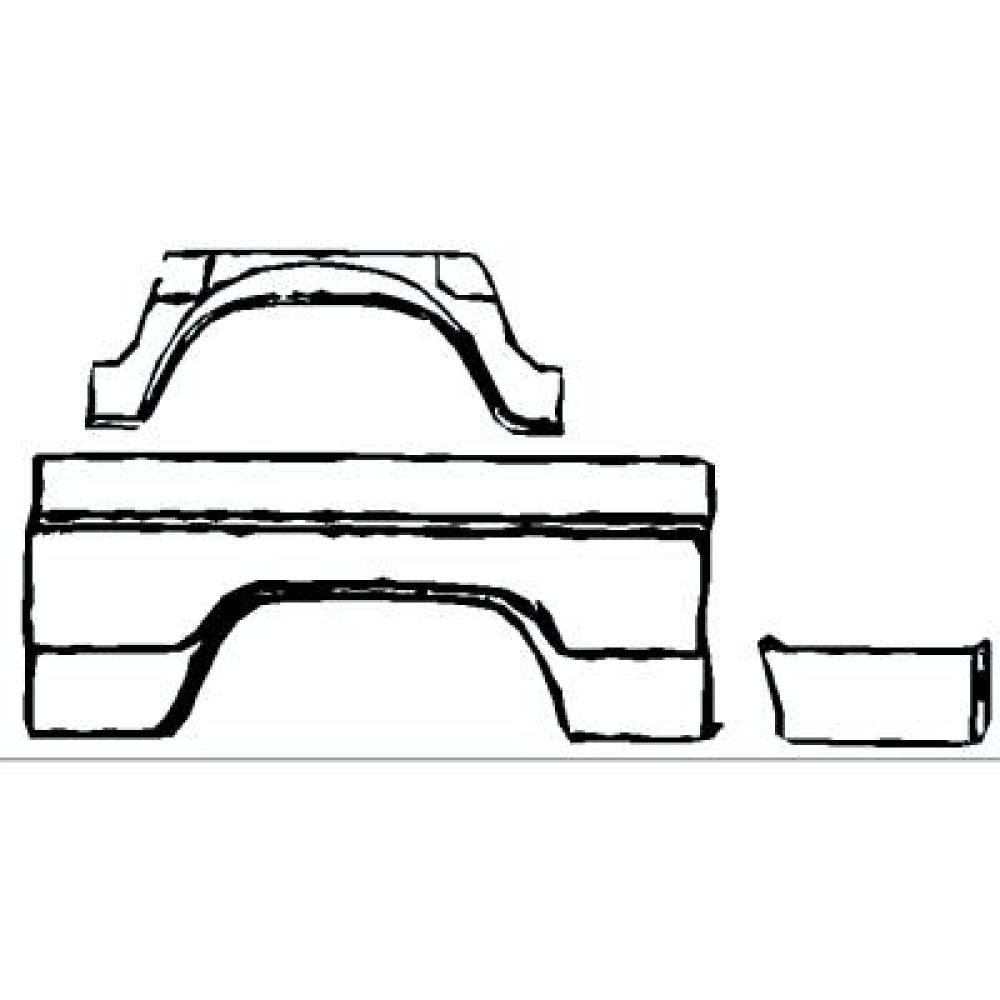 Passage de roue intérieur Mercedes 207D-410 77-95