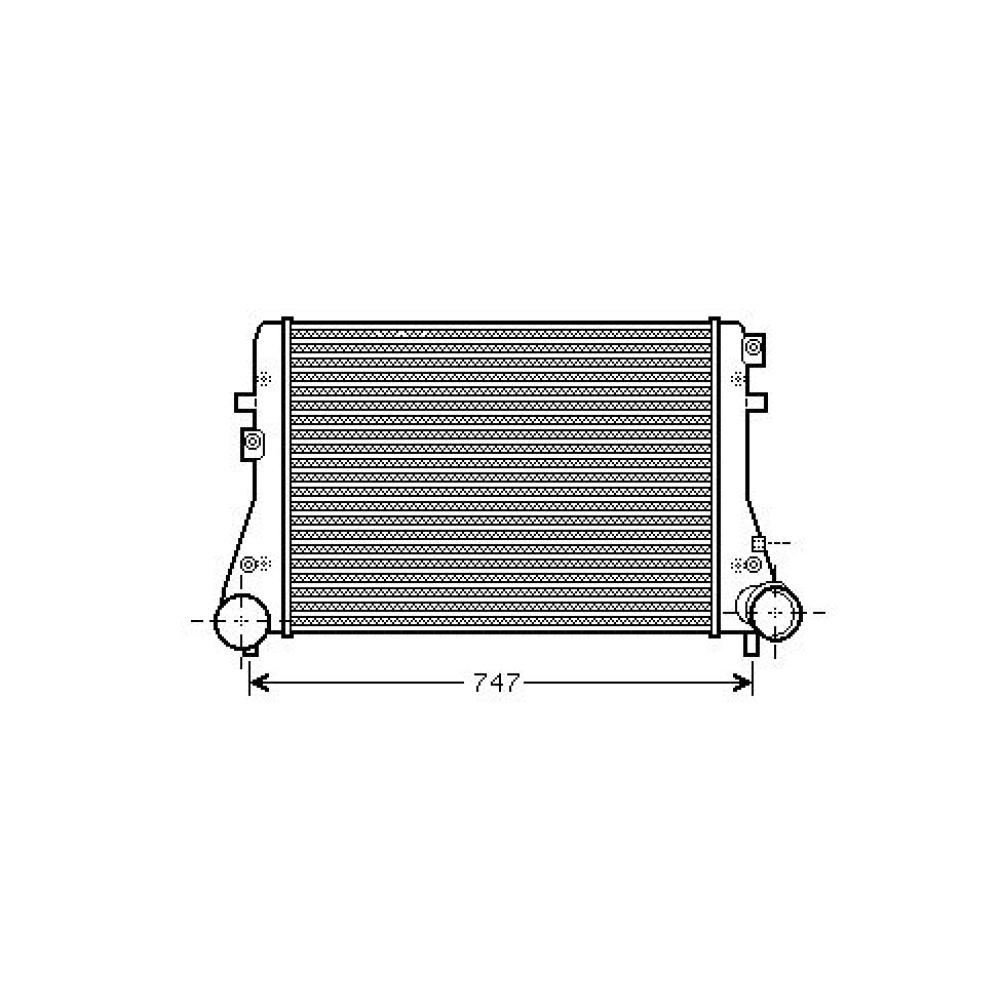 Intercooler, échangeur Audi A3 Lim./Sportb./Cabrio 08-12