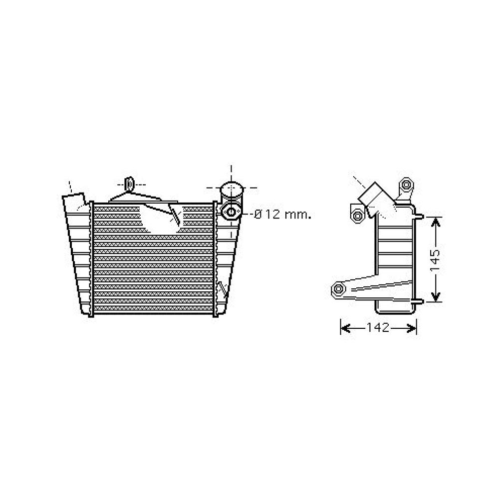 Intercooler, échangeur Seat Ibiza/Cordoba 02-05