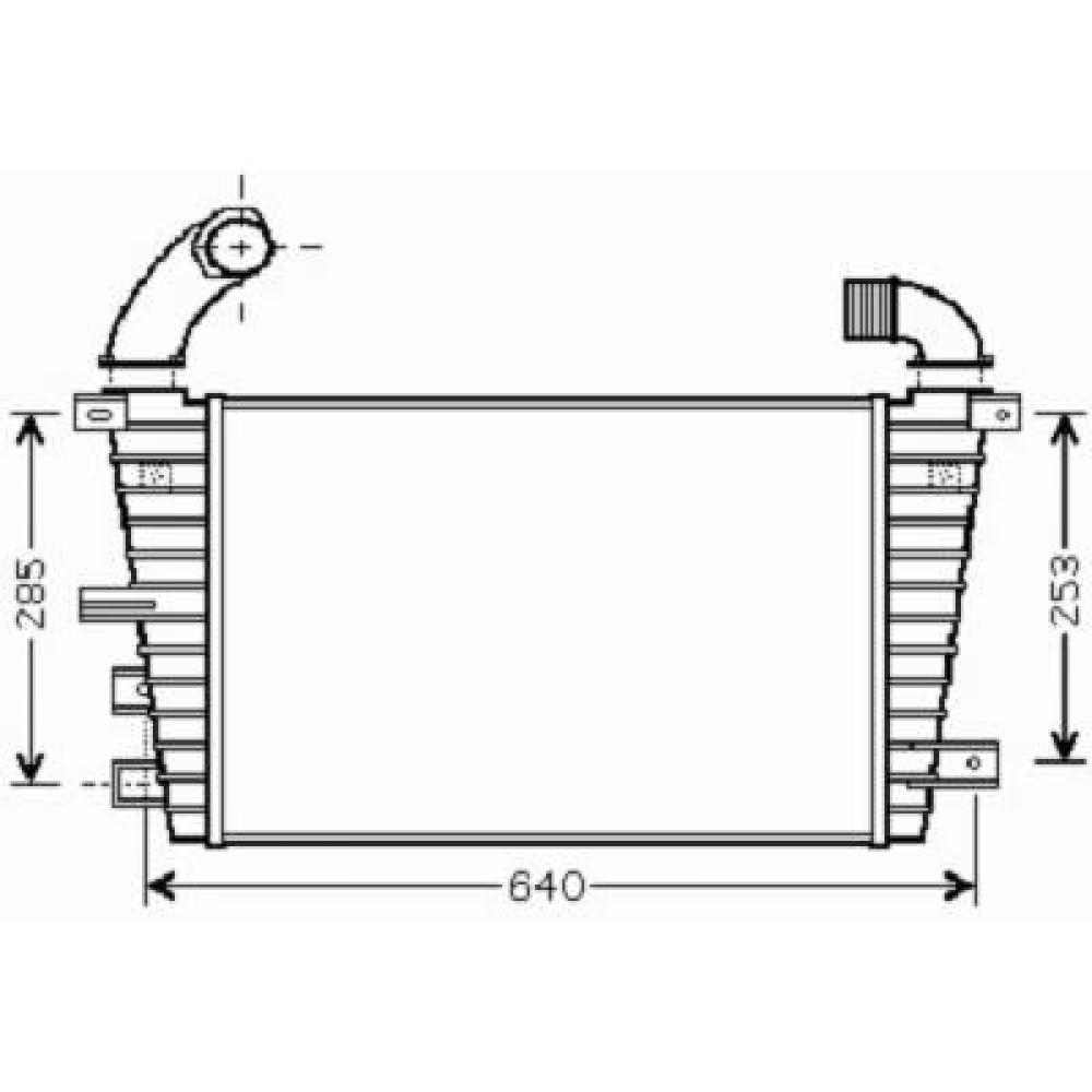 Intercooler, échangeur Opel Astra H 04-09