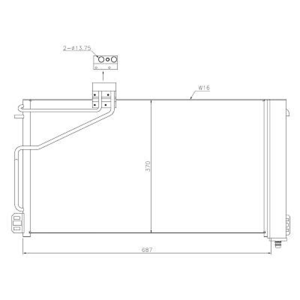 Condenseur, climatisation Mercedes C-Kl. (C180-320)W203 00-04