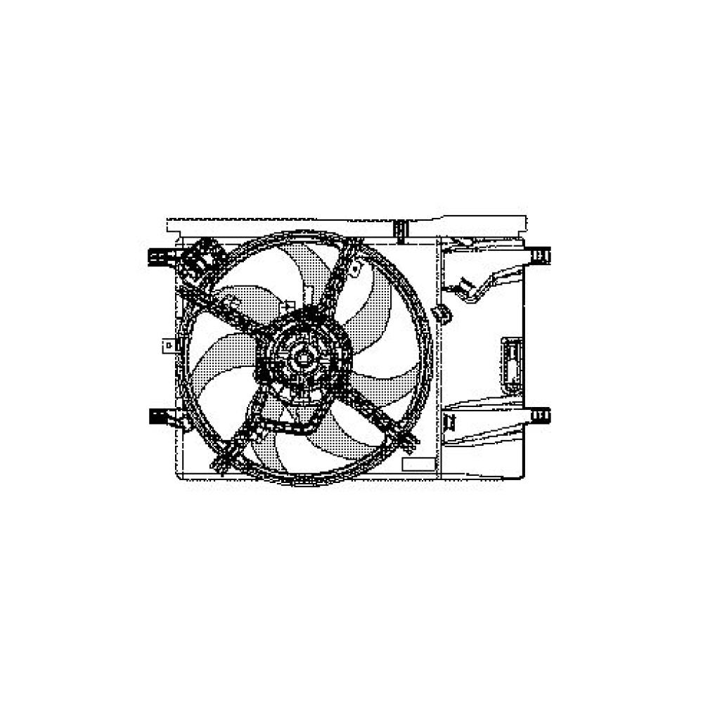 Ventilateur, refroidissement du moteur Fiat Grande Punto 05-09