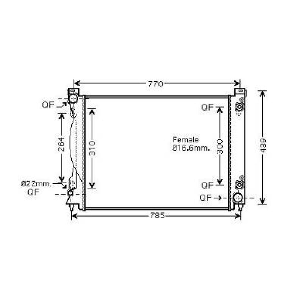 Radiateur, refroidissement du moteur Audi A6 (Typ 4F2) 08-10