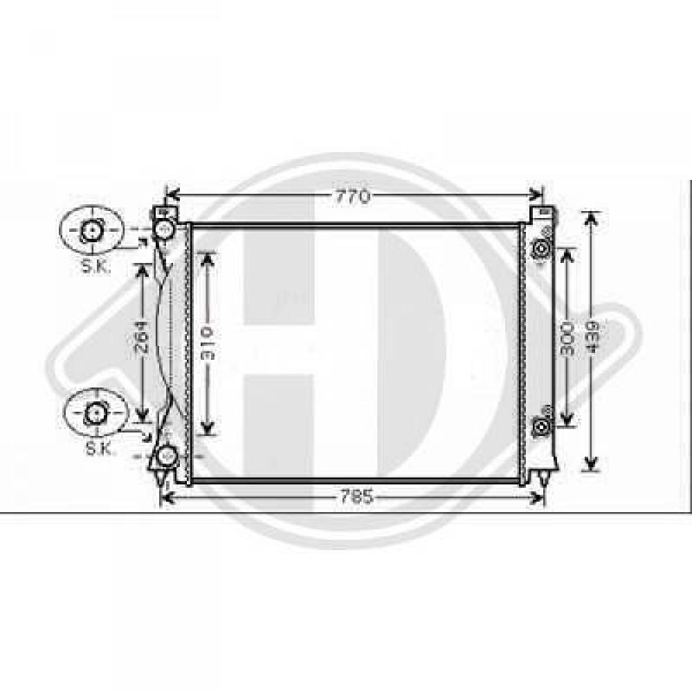 Radiateur, refroidissement du moteur Audi A6 (Typ 4F2) 08-10