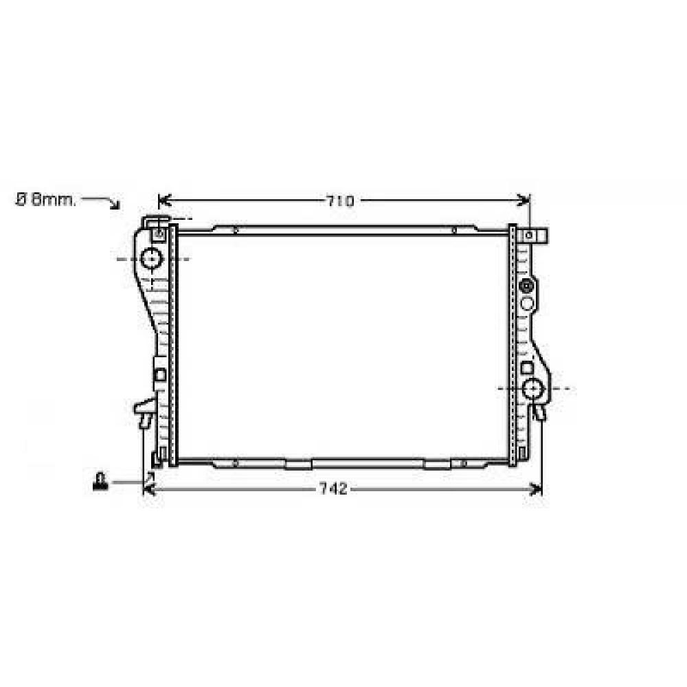 Radiateur, refroidissement du moteur BMW 5-Reihe (E39) 00-03