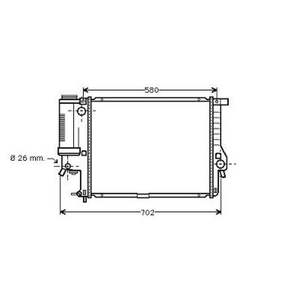 Radiateur, refroidissement du moteur BMW 5-Reihe (E39) 00-03