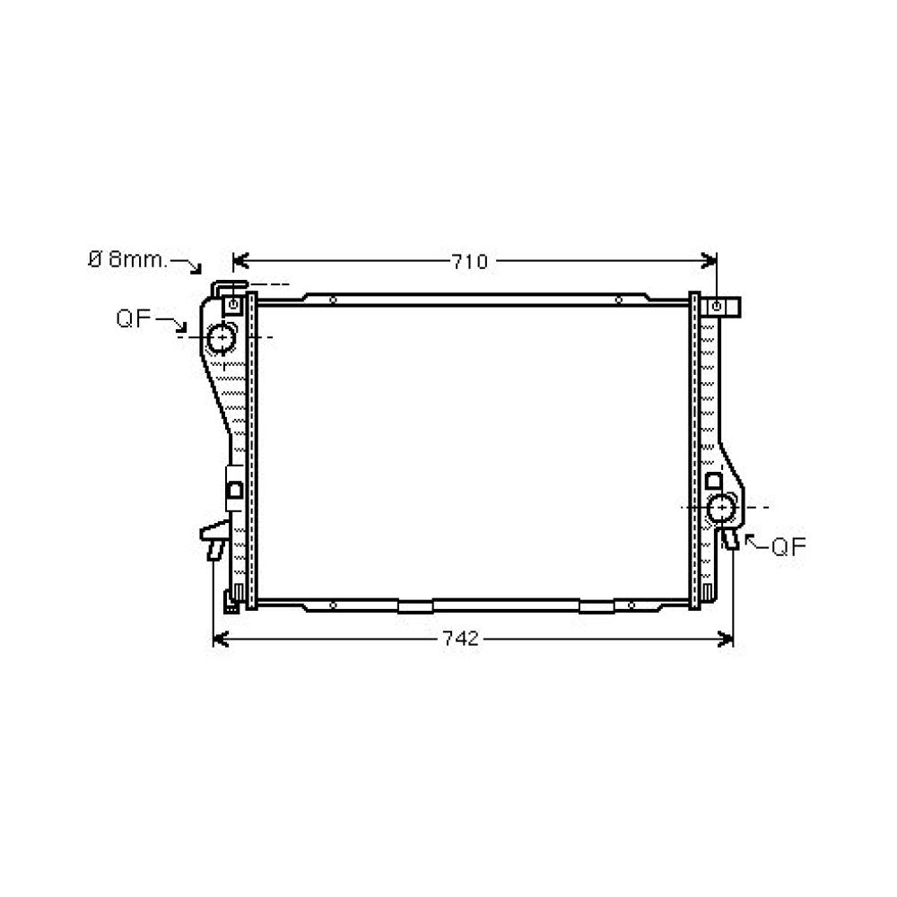 Radiateur, refroidissement du moteur BMW 5-Reihe (E39) 00-03